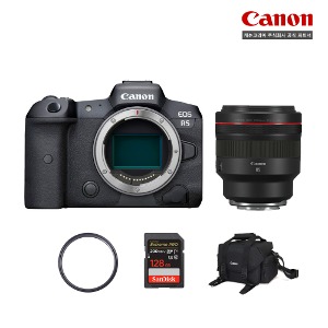캐논 EOS R5+RF 85mm F1.2 L USM 미러리스 카메라+추가 LP-E6NH 배터리 포함