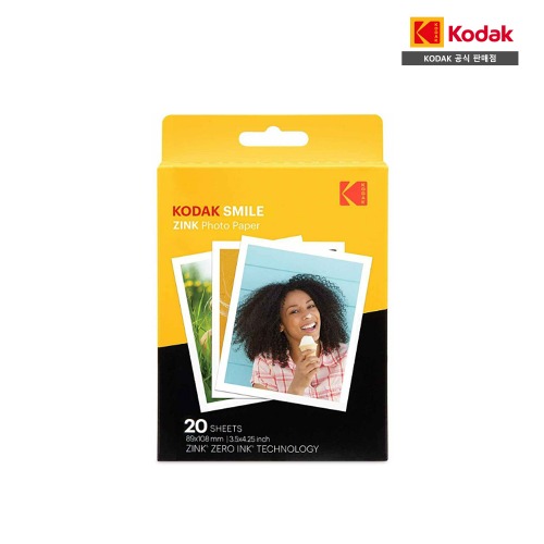 Kodak 코닥 폴라로이드 Zink 3X4 Paper 인화지 20매