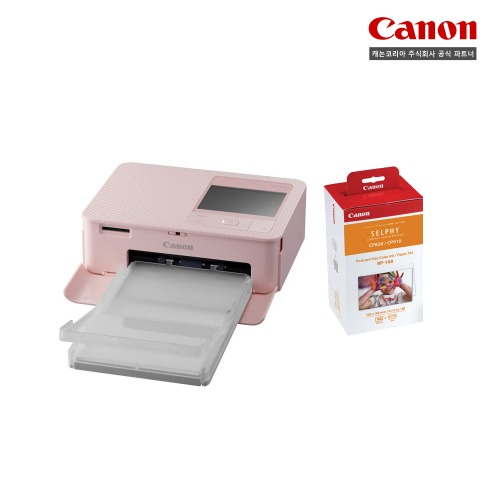 캐논 포토프린터 SELPHY CP1500 (핑크)+RP108 1팩 패키지+20주년 한정판 패키지