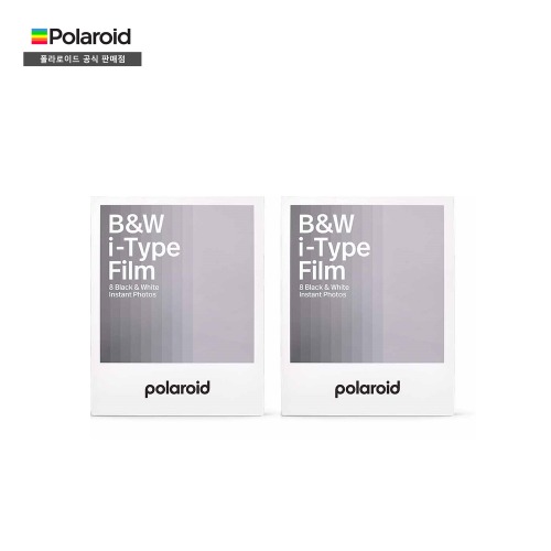 폴라로이드 i-Type 흑백 즉석카메라 필름 2팩