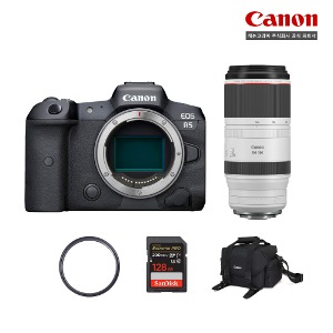 캐논 EOS R5+RF 100-500mm F4.5-7.1L IS USM (LP-E6NH+가이드북 포함) 미러리스 카메라