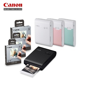 캐논 셀피 스퀘어 QX10+XS-20L 포토용지 (60매) 포토 프린터 패키지