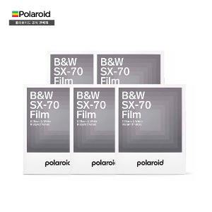 폴라로이드 SX-70 흑백 즉석카메라 필름 5팩