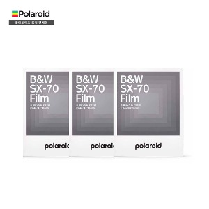 폴라로이드 SX-70 흑백 즉석카메라 필름 3팩